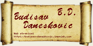 Budisav Danesković vizit kartica